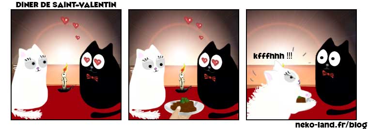 BD de Chat Humour Saint-Valentin Mascotte Nekoland