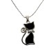 Pendentif en forme de Chat Noir Esthète