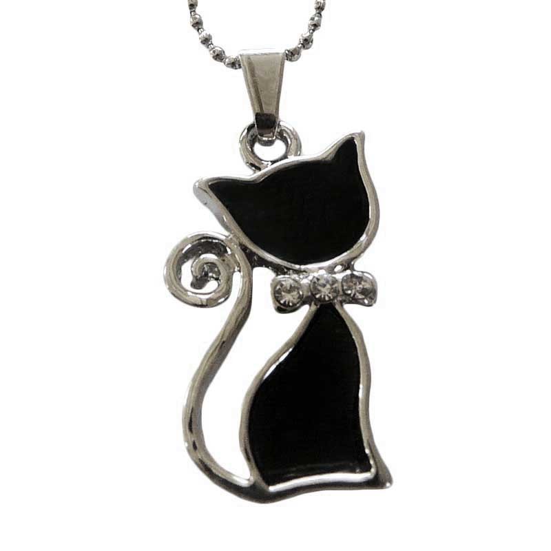 Beau Pendentif Chat Noir Bijoux Fantaisie Chat De Qualite Beau Pendentif Chat Noir Bijoux Fantaisie Chat De Qualite