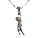 Pendentif Jeu de Chat Cristal