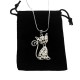 Pendentif avec un Chat Strass et Eclat