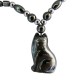 Pendentif femme Chat en Hématite