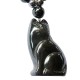 Pendentif en forme de chat en pierre