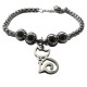 Bracelet Fantaisie Chat en Acier