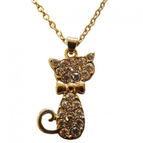 Pendentif en forme de Chat ultra Brillant