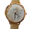 Montre Chat parmi les Roses