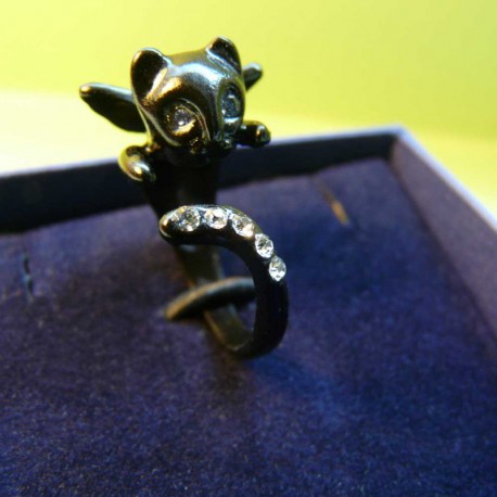 Bague Fantaisie Ange Noir