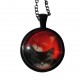 Pendentif Chatons Rouge et Noir