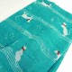 Foulard Bleu Turquoise Chats sur Partition