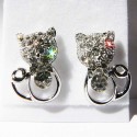 Boucles d'oreilles Chat Glamour Strass