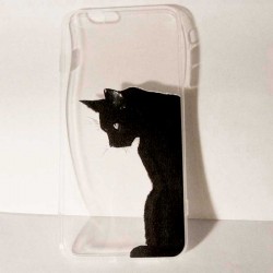 Coque Iphone 6 et 6 Plus Chat Noir Art