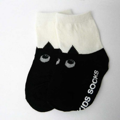 Chaussettes personnalisées enfant Chat noir