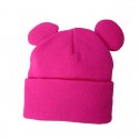 Bonnet Femme Fushia Oreilles rondes