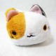 Trousse Mignonne Peluche Chat bicolore