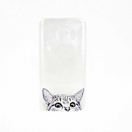 Coque pour GalaxyS7 et S7 Edge Chat Terreur