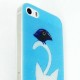 Coque souple iphone 5 : Chat et Corbeau