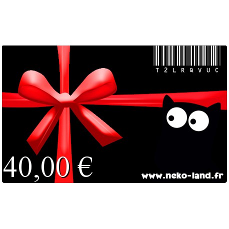 Carte Cadeau  Nekoland 40€