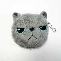 Porte-monnaie mignon Chat en Peluche