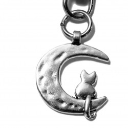 Porte-clés Chat et Lune