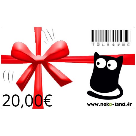 Carte Cadeau Nekoland 20 euros