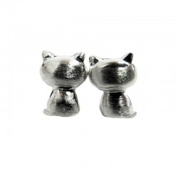 Boucles d'Oreilles Chat en Argent