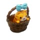 Figurine Originale petit Chat Kawaii dans un Panier