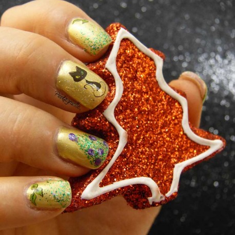 Nail Art de Chat Noël