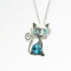 Pendentif Chat Fantaisie Regard intense