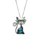 Pendentif en forme de Chat Regard intense