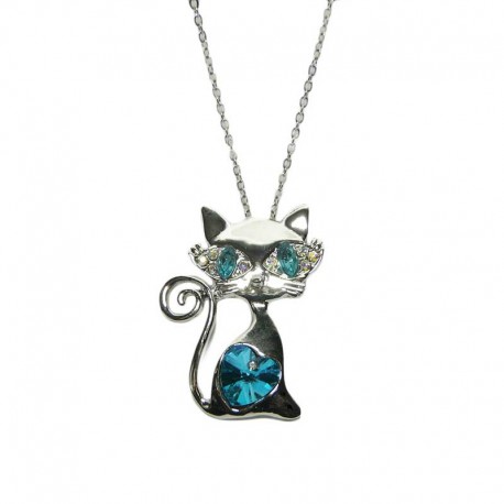 Pendentif en forme de Chat Regard intense