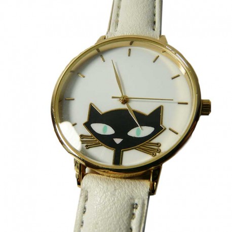 Montre Amusante Chat Noir