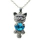 Pendentif Forme Chat Nounours Azur