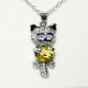 Pendentif kawaii Chat Nounours Soleil