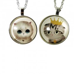 Pendentif Rigolo Cabochon chaton