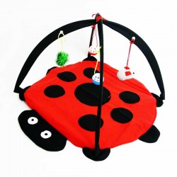 Tapis Jouets pour Chats Coccinelle