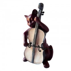 Objet Deco Chat Musicien