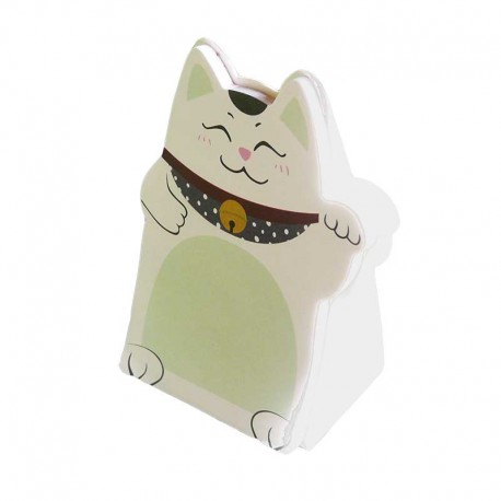 Trousse chat kawai avec tête de chat et petite phrase