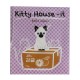 Papeterie kawaii Post it Etiquette Chat Siamois dans un Carton 