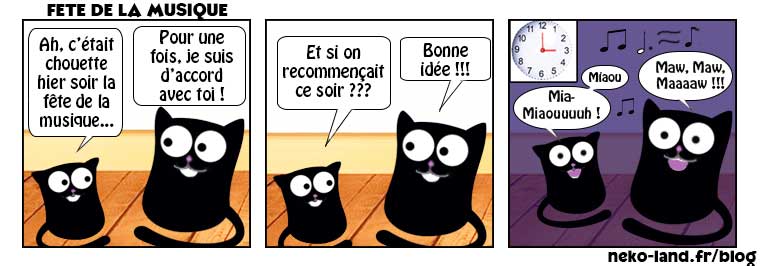 Comic Strip Chat Fête de la Musique