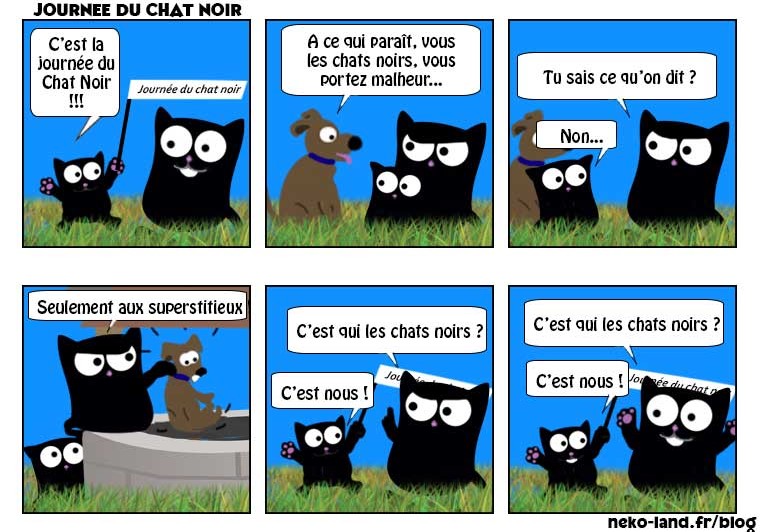 Blog Nekoland Un Comic Strip Chat Pour La Journee Du Chat Noir 17