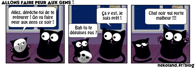 BD chat drôle Halloween 2019